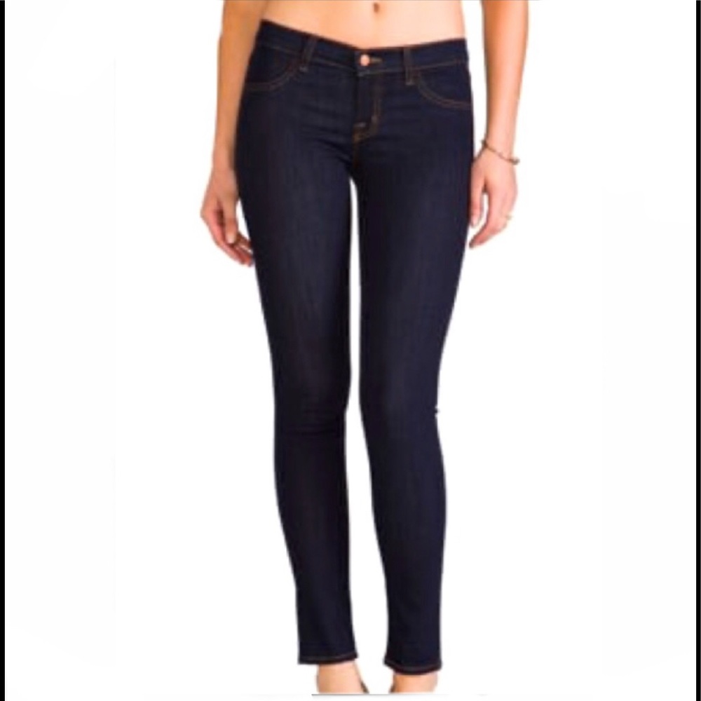 NWOT J BRAND BLACK STRETCH DENIM JEANS SIZE 30